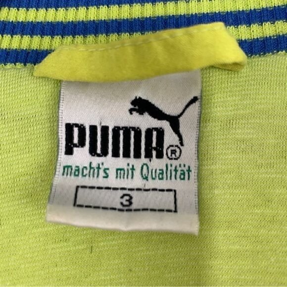 Vintage Puma Europe 80’s Neon Shell Suit Zip Up Jacket-Size 3/Sm, Cotton/Poly - Picture 2 of 8